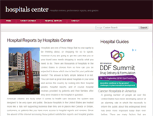 Tablet Screenshot of hospitalscenter.com